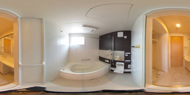 パノラマ画像バスルーム