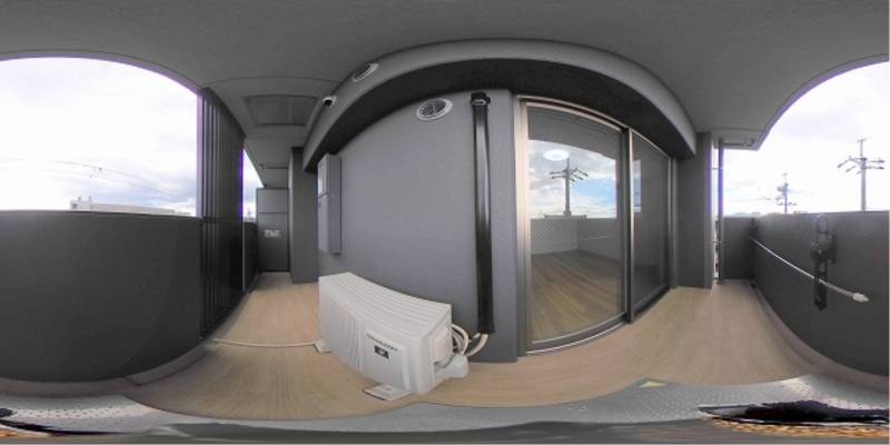 パノラマ画像バルコニー