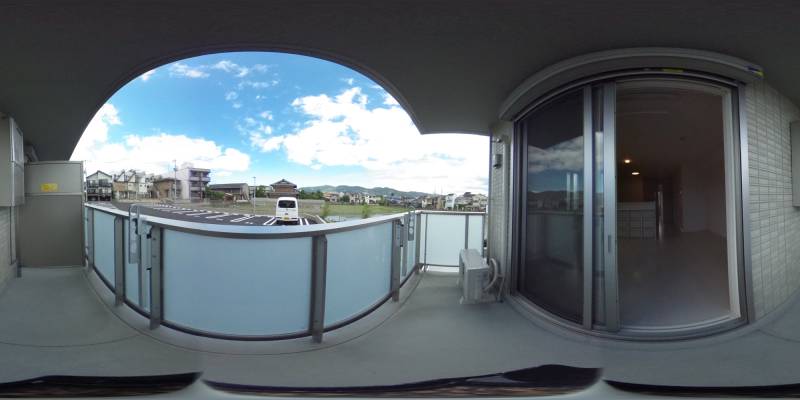 パノラマ画像バルコニー