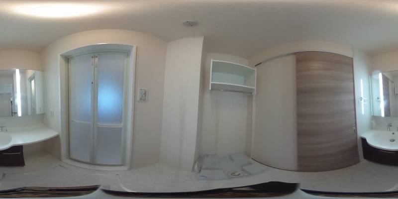 パノラマ画像洗面所