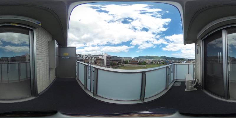 パノラマ画像バルコニー