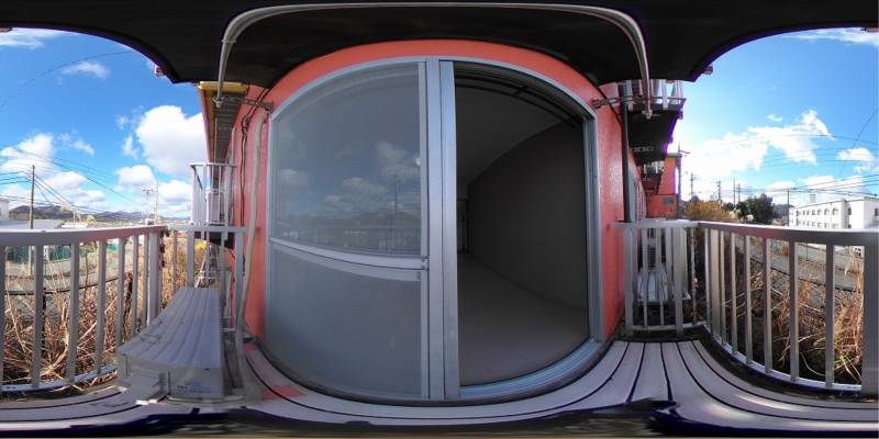 パノラマ画像バルコニー