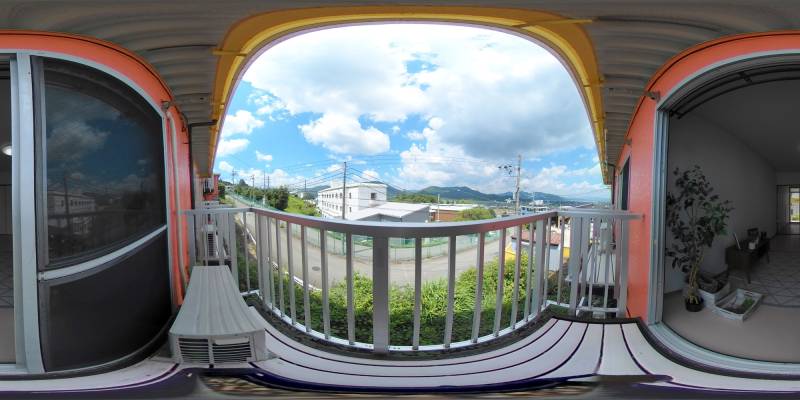 パノラマ画像バルコニー