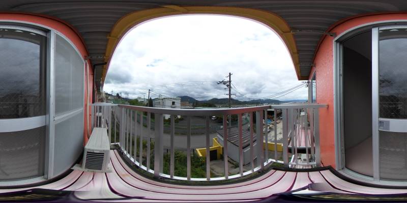 パノラマ画像バルコニー