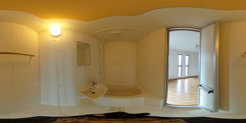 パノラマ画像バスルーム