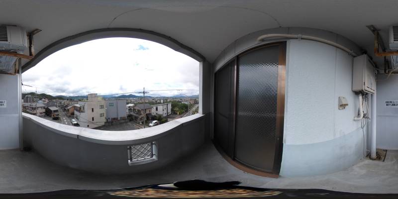 パノラマ画像バルコニー