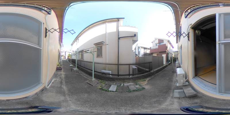 パノラマ画像バルコニー