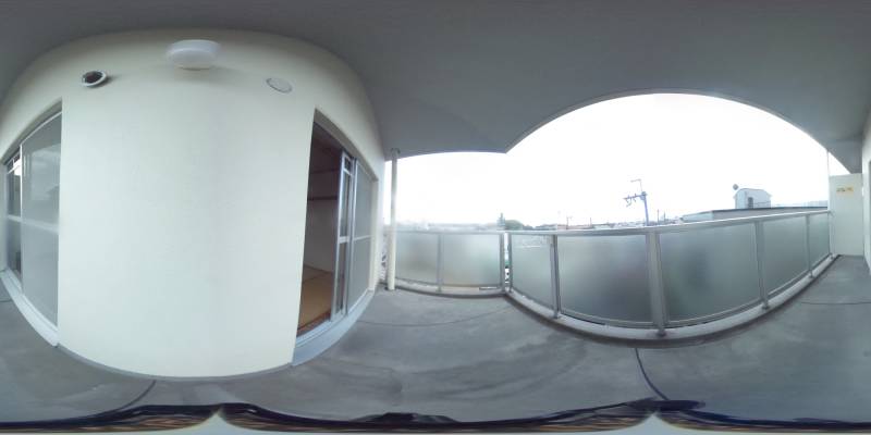 パノラマ画像バルコニー