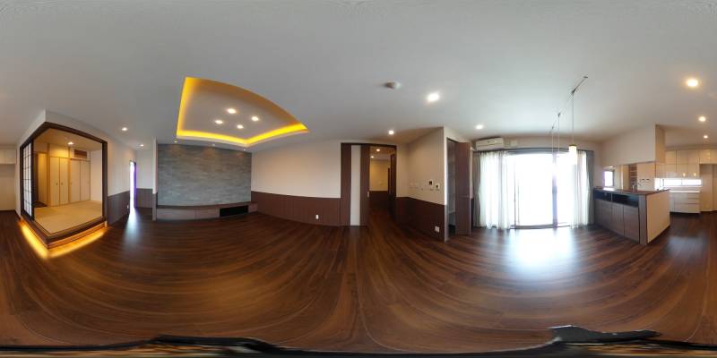 パノラマ画像リビング