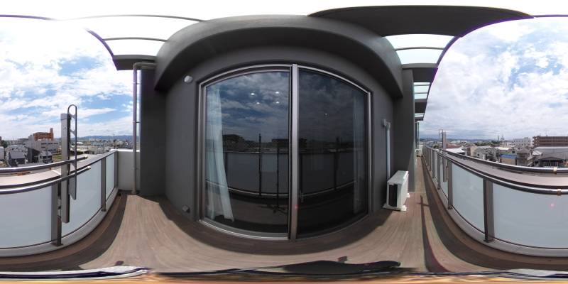 パノラマ画像バルコニー