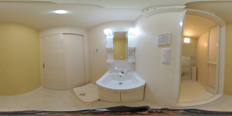 パノラマ画像洗面所