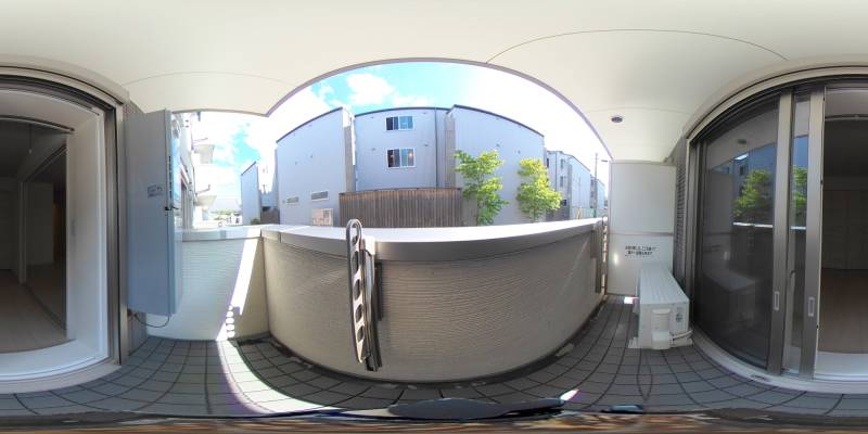 パノラマ画像バルコニー