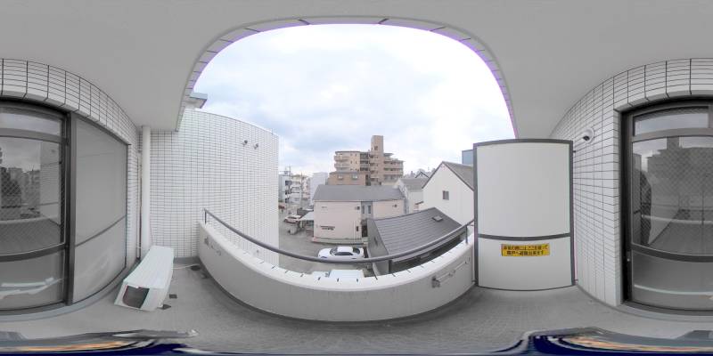 パノラマ画像バルコニー