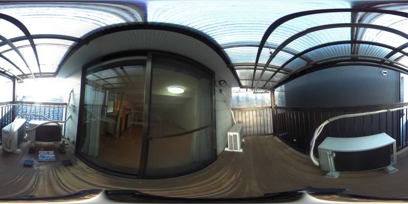 パノラマ画像バルコニー