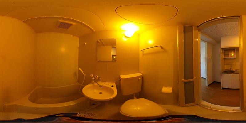 パノラマ画像バスルーム