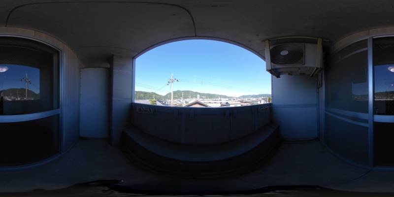 パノラマ画像バルコニー