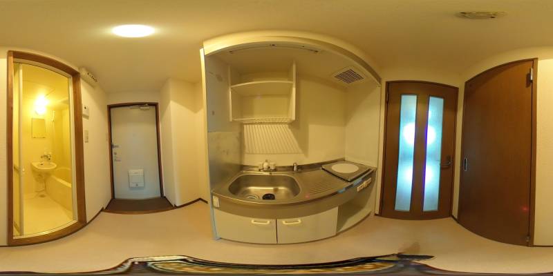 パノラマ画像キッチン