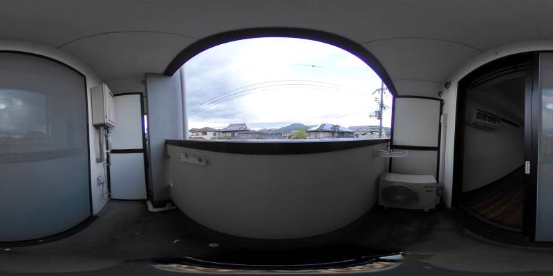 パノラマ画像バルコニー