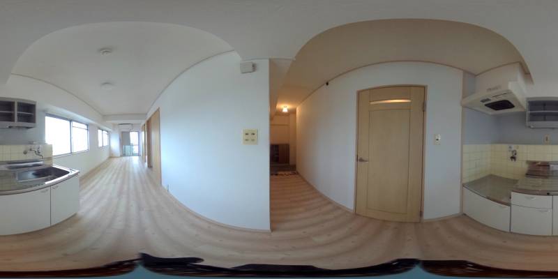 パノラマ画像キッチン