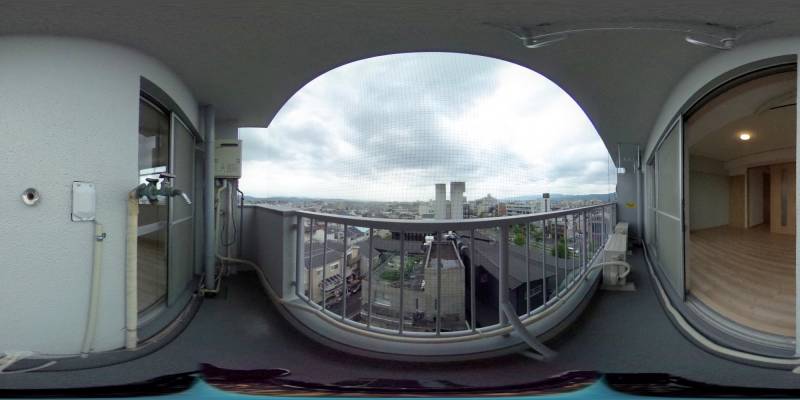パノラマ画像バルコニー