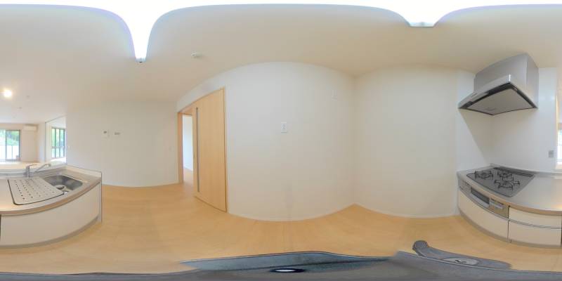 パノラマ画像キッチン