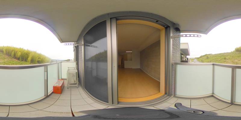 パノラマ画像バルコニー