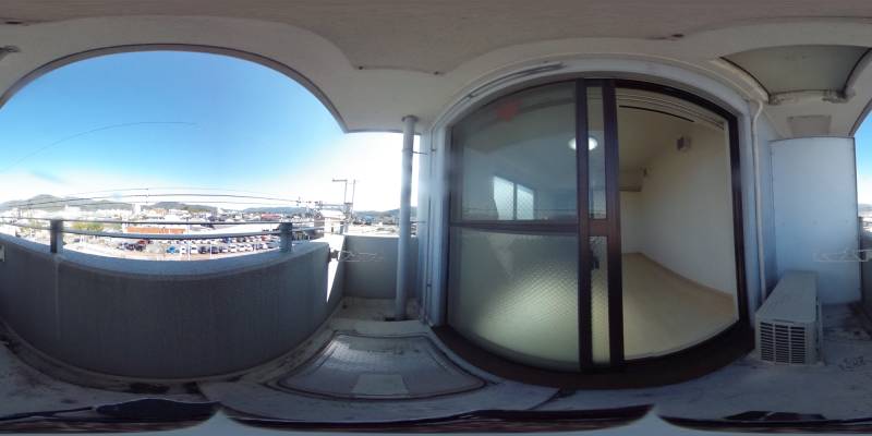 パノラマ画像バルコニー