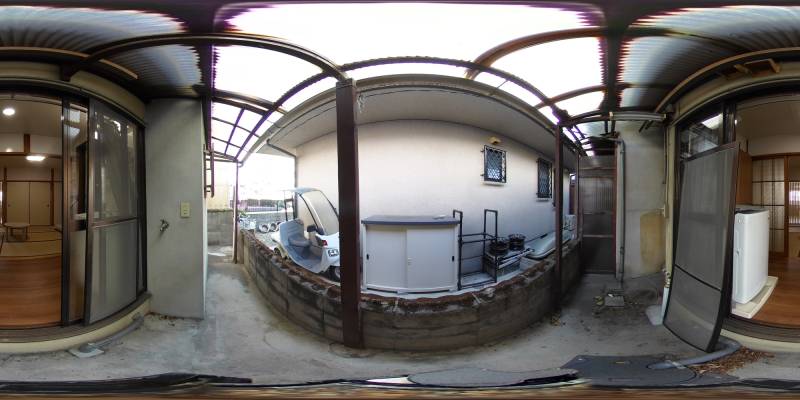 パノラマ画像バルコニー