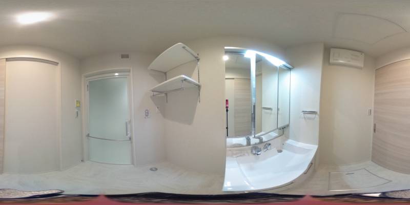 パノラマ画像洗面所