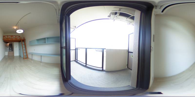 パノラマ画像バルコニー