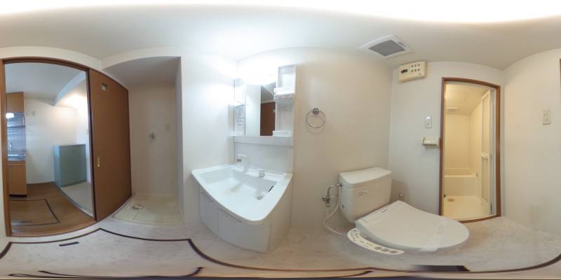 パノラマ画像洗面所