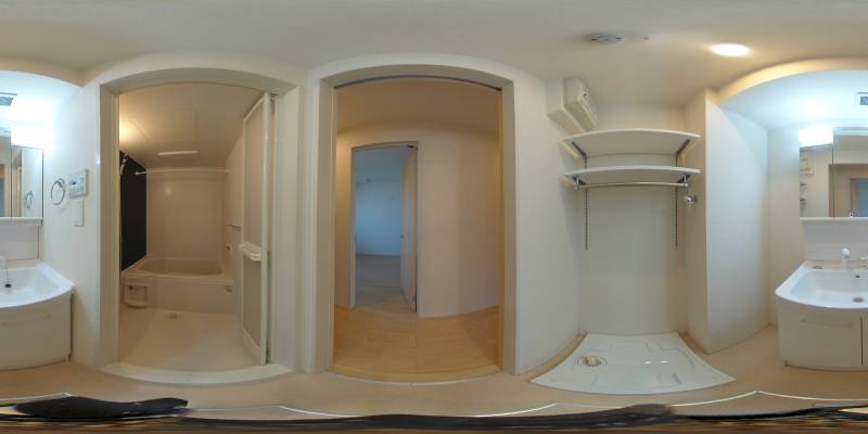 パノラマ画像洗面所