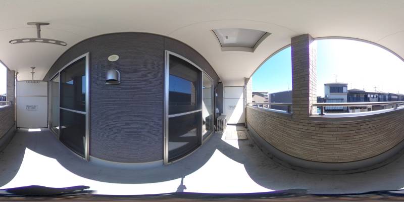 パノラマ画像バルコニー