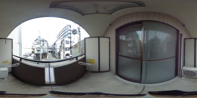 パノラマ画像バルコニー