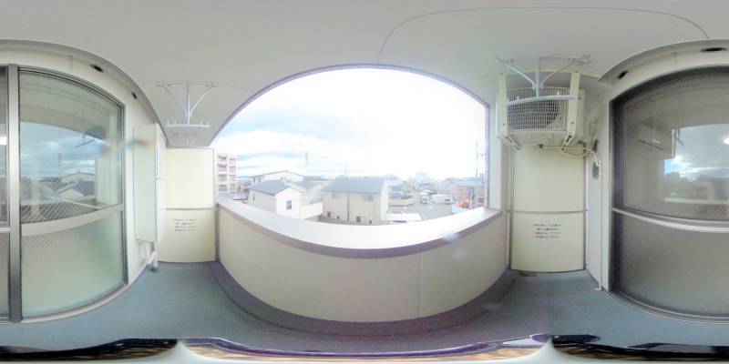 パノラマ画像バルコニー