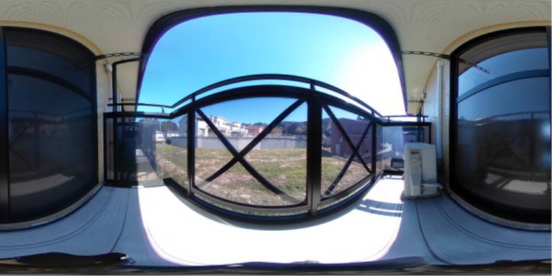 パノラマ画像バルコニー