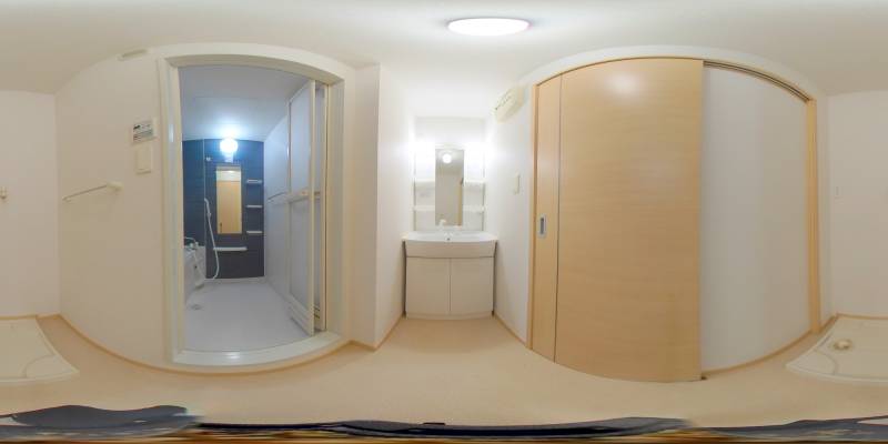 パノラマ画像洗面所