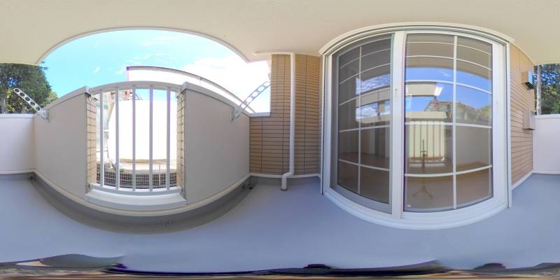 パノラマ画像バルコニー