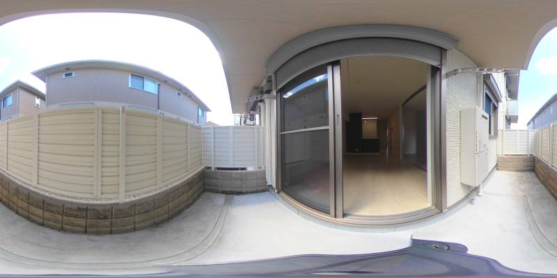 パノラマ画像バルコニー