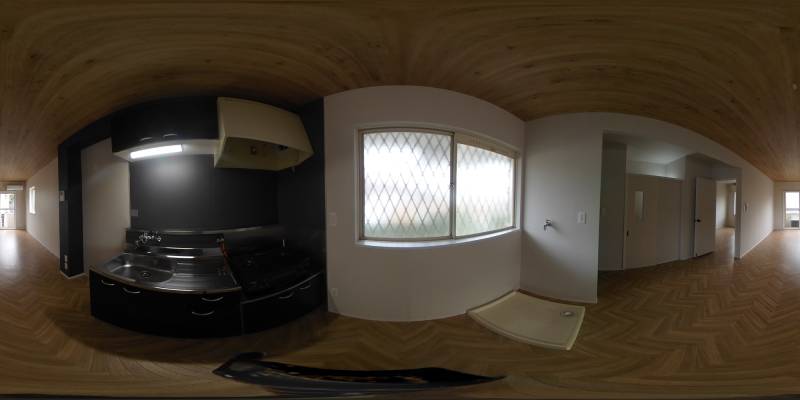 パノラマ画像キッチン