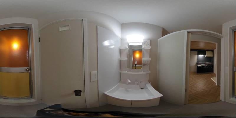 パノラマ画像洗面所