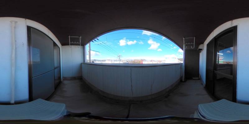 パノラマ画像バルコニー