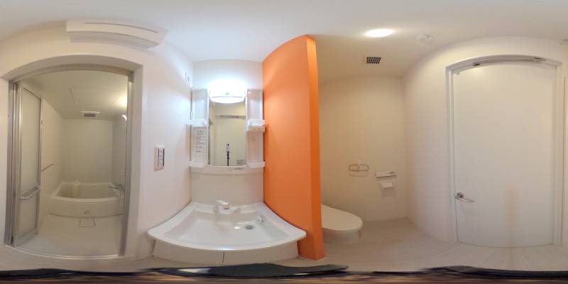 パノラマ画像洗面所