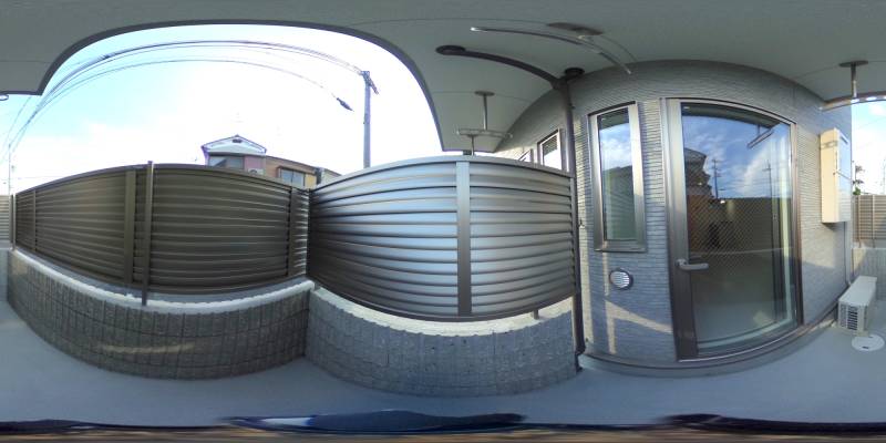 パノラマ画像バルコニー