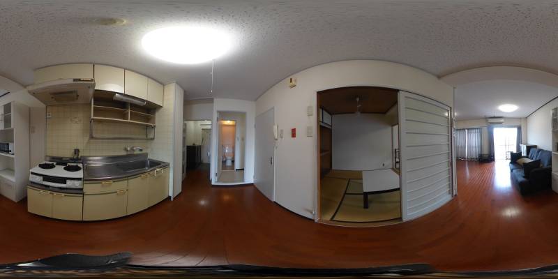 パノラマ画像キッチン