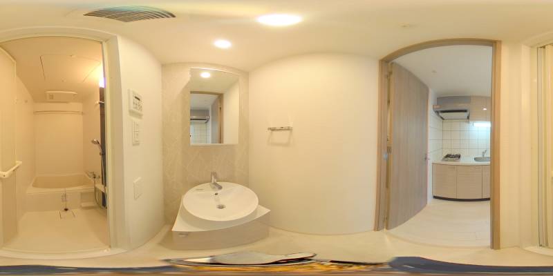 パノラマ画像洗面所