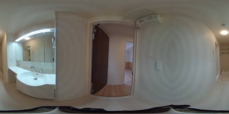 パノラマ画像洗面所