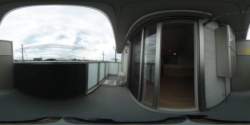 パノラマ画像バルコニー