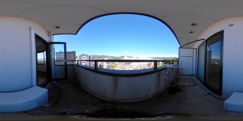 パノラマ画像バルコニー