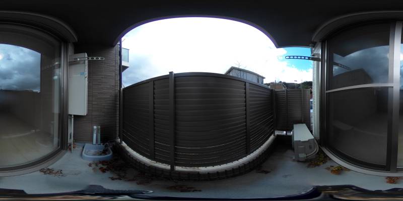 パノラマ画像バルコニー